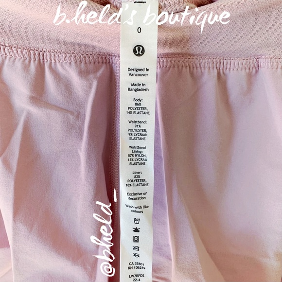 lululemon Find Your Pace High-Rise Lined Short 3" in Pink Peony Size 0 New NWT - Picture 7 of 13